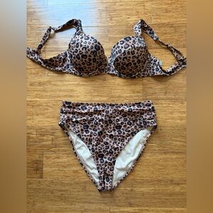 Shade & Shore Leopard Print Bikini